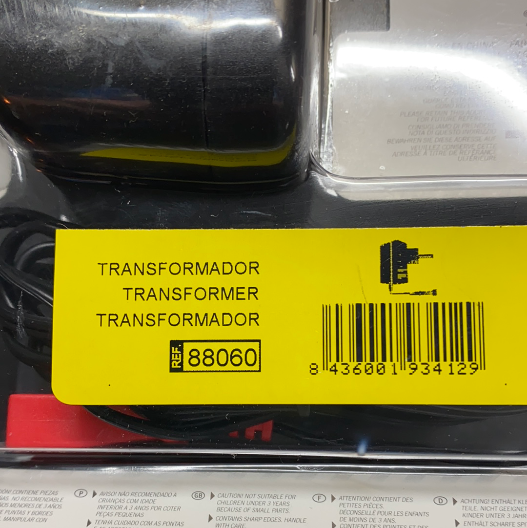 Transformer output label showing model number 88060 for SCX