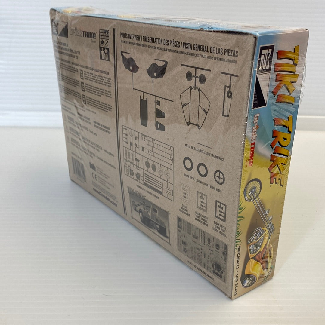 Model kit parts diagram for a Tiki Trike vehicle for MPC Models MPC894