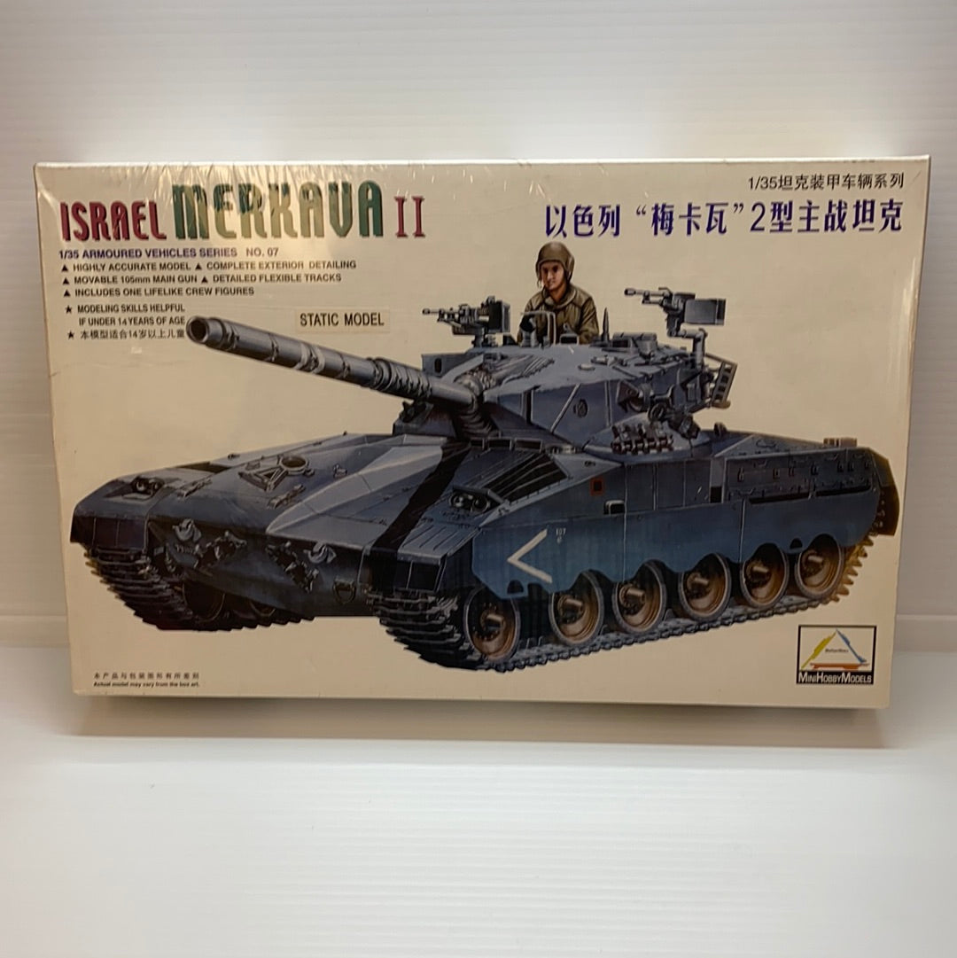1/35 scale model kit of an Israeli Merkava II tank for IMEX 80103