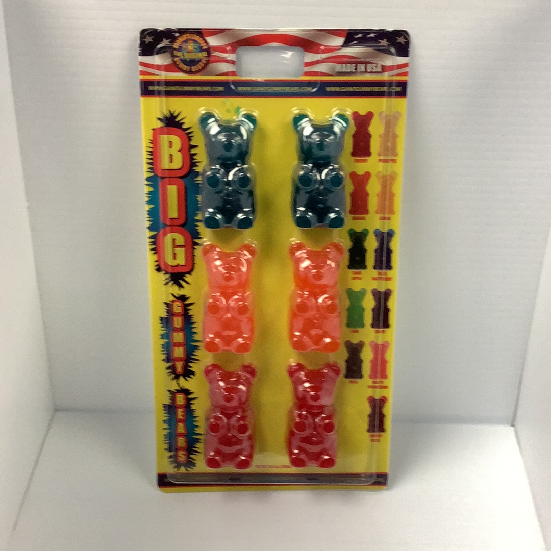 Assortment of gummy bears in a clear plastic package for Nassau Candy 28684