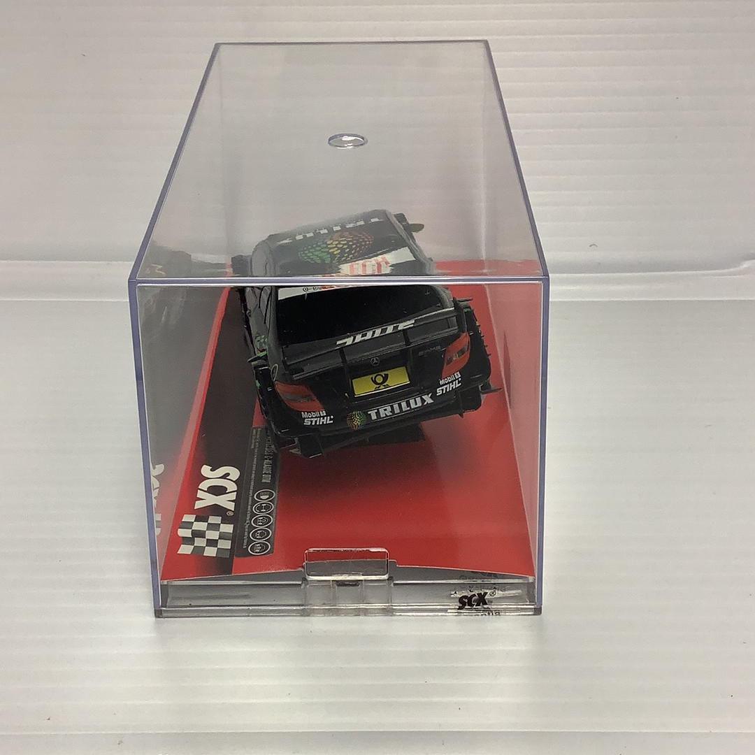 Remote-controlled car in clear case, black and red design for SCX A10142X3U0