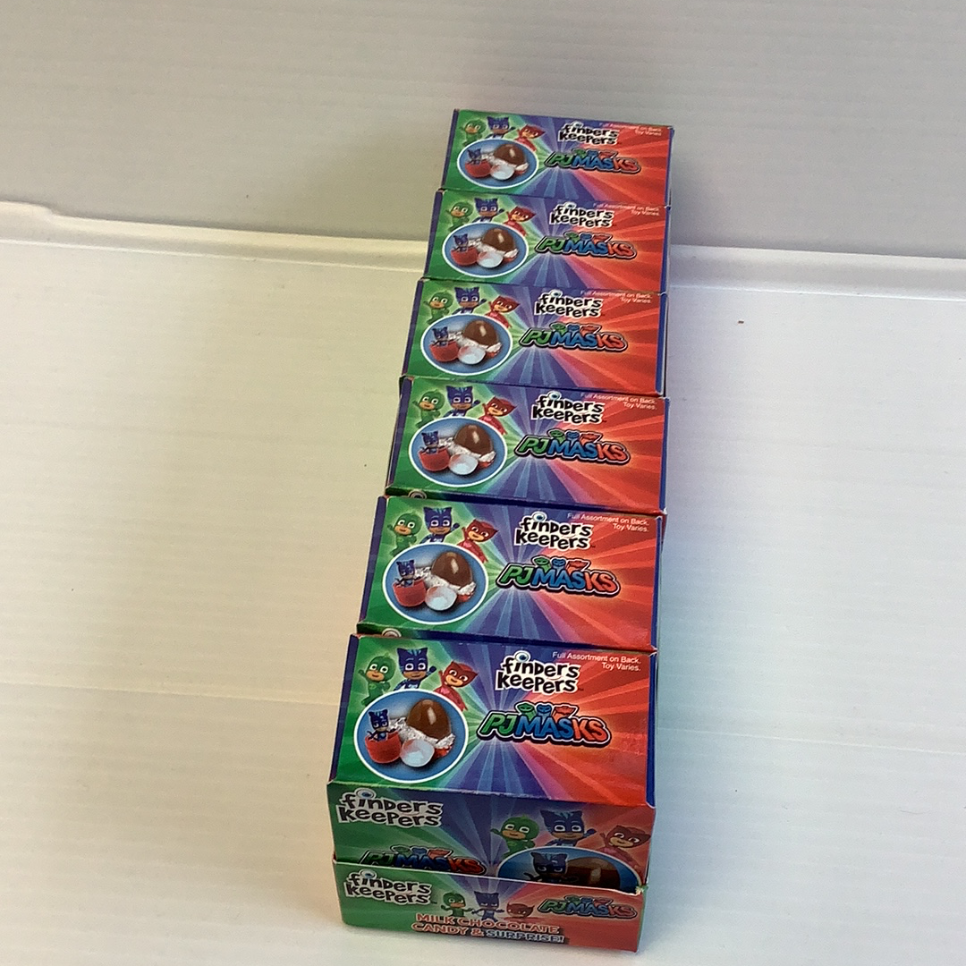Stack of PJ Masks surprise candy boxes for Nassau Candy 41669