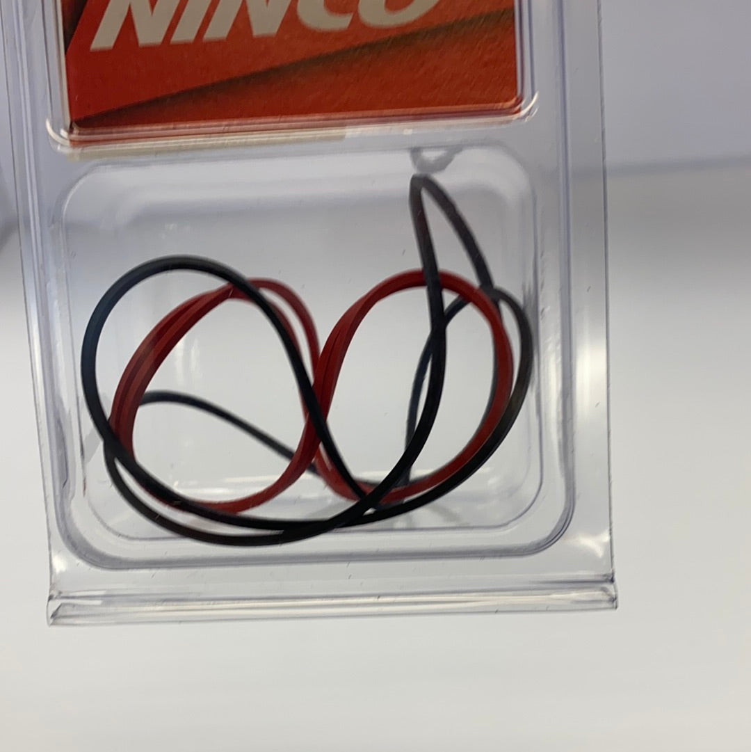 Red and black 4WD belt for 1/32 scale slot cars for NINCO 1/32 Slot cars 80207, side view