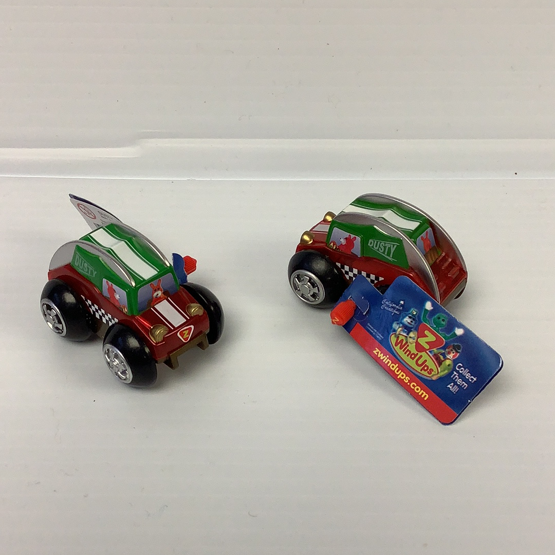 Dusty race car toy with collectible card for California Creations 40277