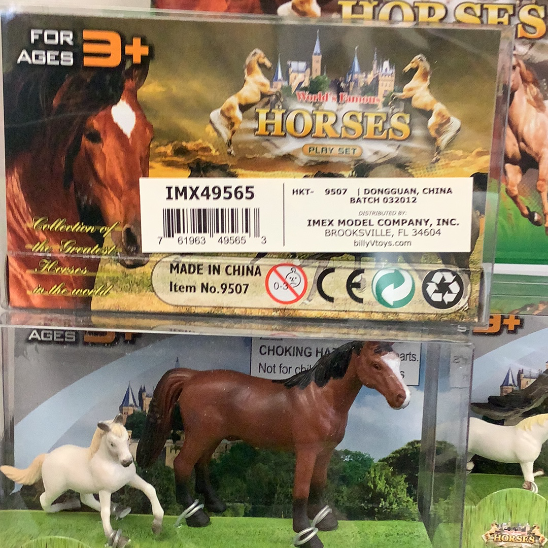 Toy horses set with figures and accessories for play for Schylling IMX49565