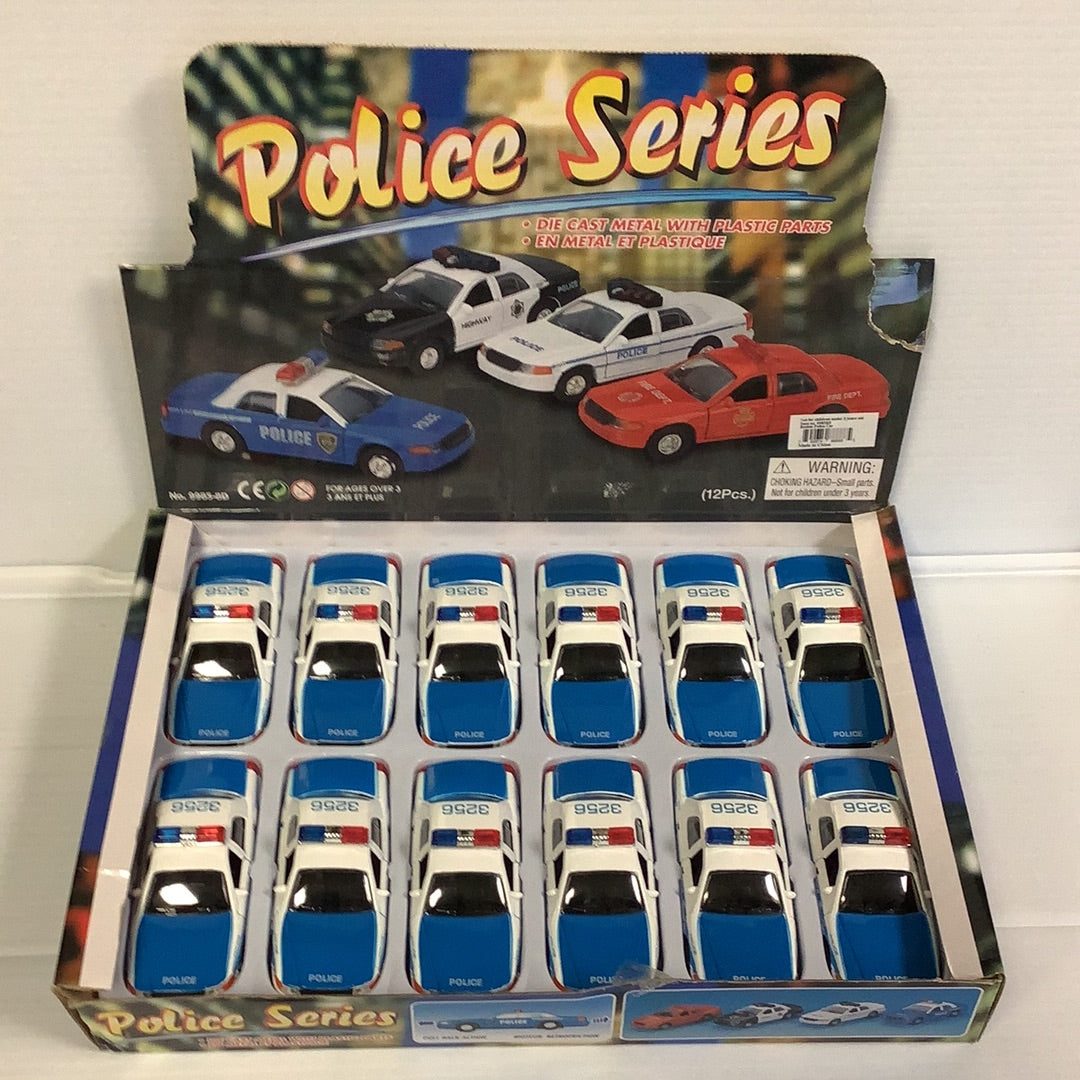 Set of die-cast police cars for collection for Police Series 9985BS