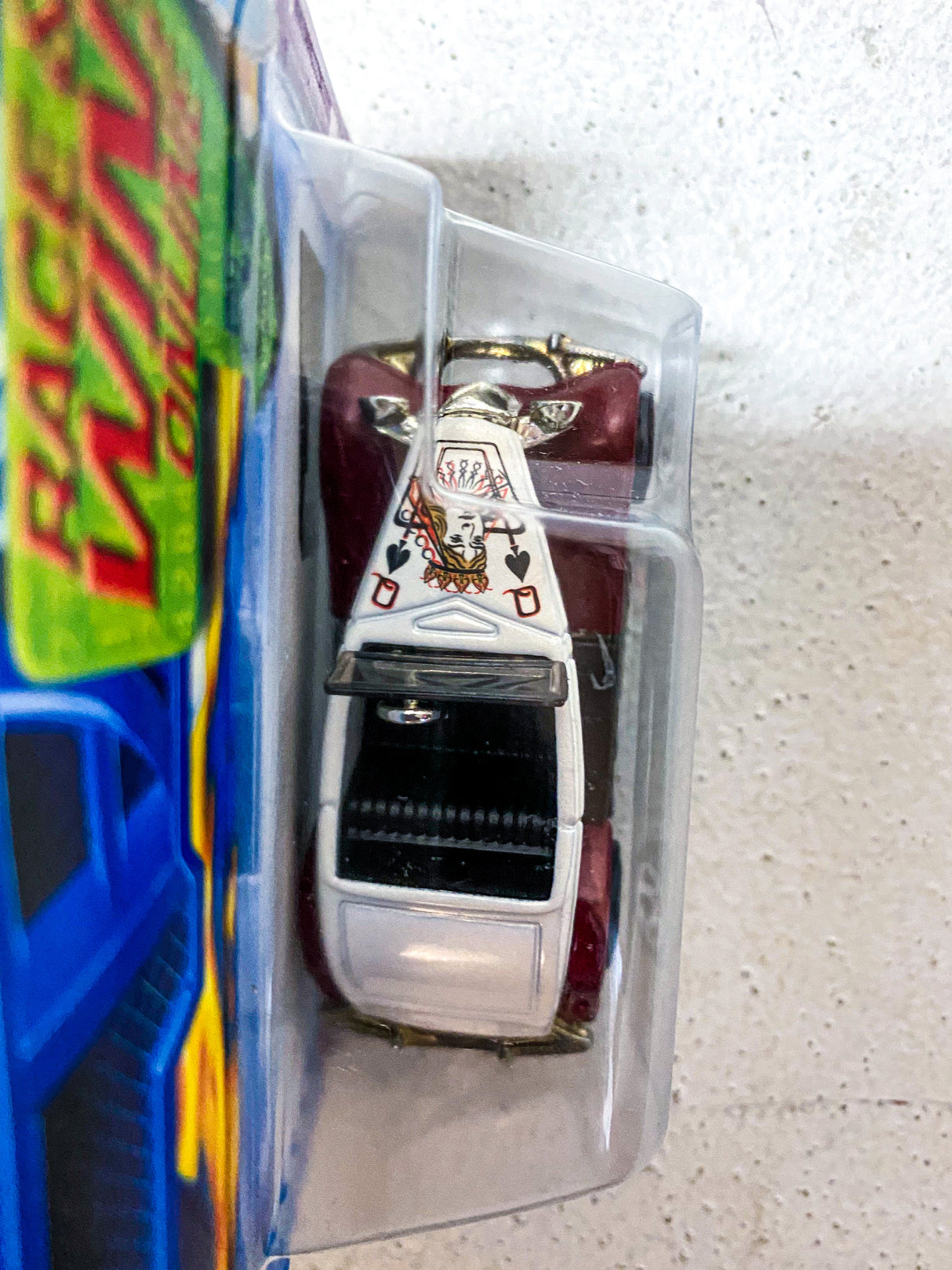 Hot Wheels die-cast car with playing card design for 074
