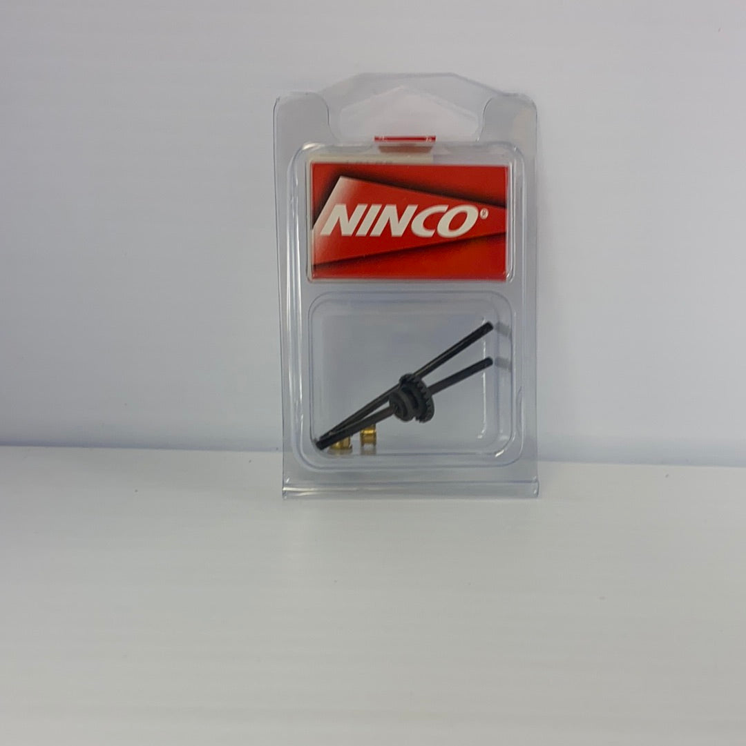 Rear axle with 53 5mm 24z hardware in clear plastic case for NINCO 80404