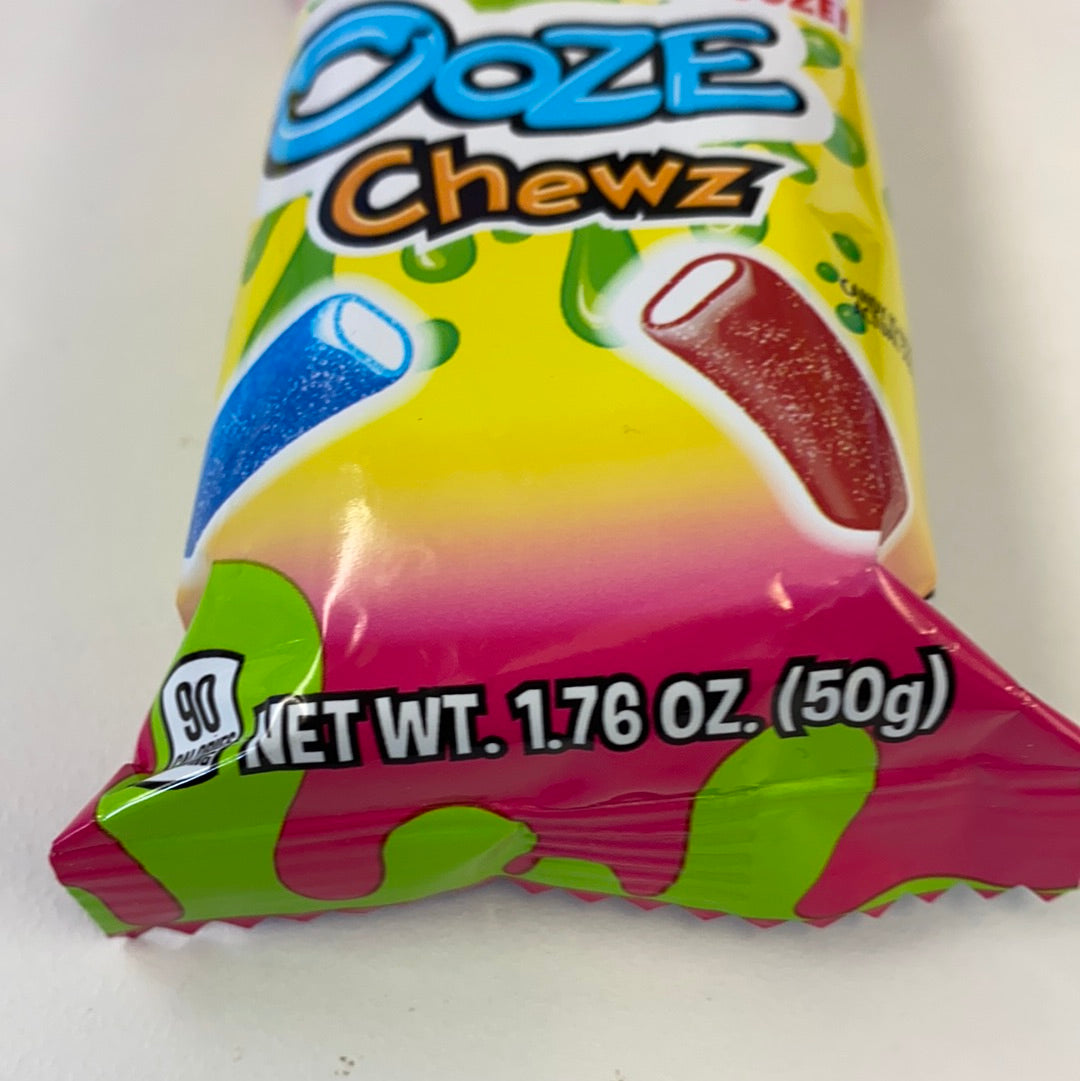 Warheads Ooze Chewz Gummi Candy Chews, 3 Ounce Bag 