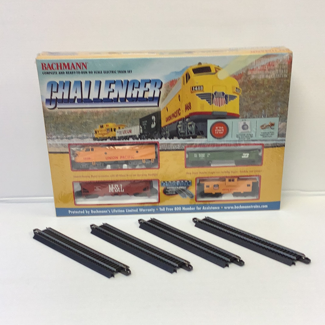 HO Challenger Train Set | 00621 | Bachmann-Bachmann-HO Challenger Train Set + 4 HO 9” Straight Track| 00621+4 | Bachman-ProTinkerToys