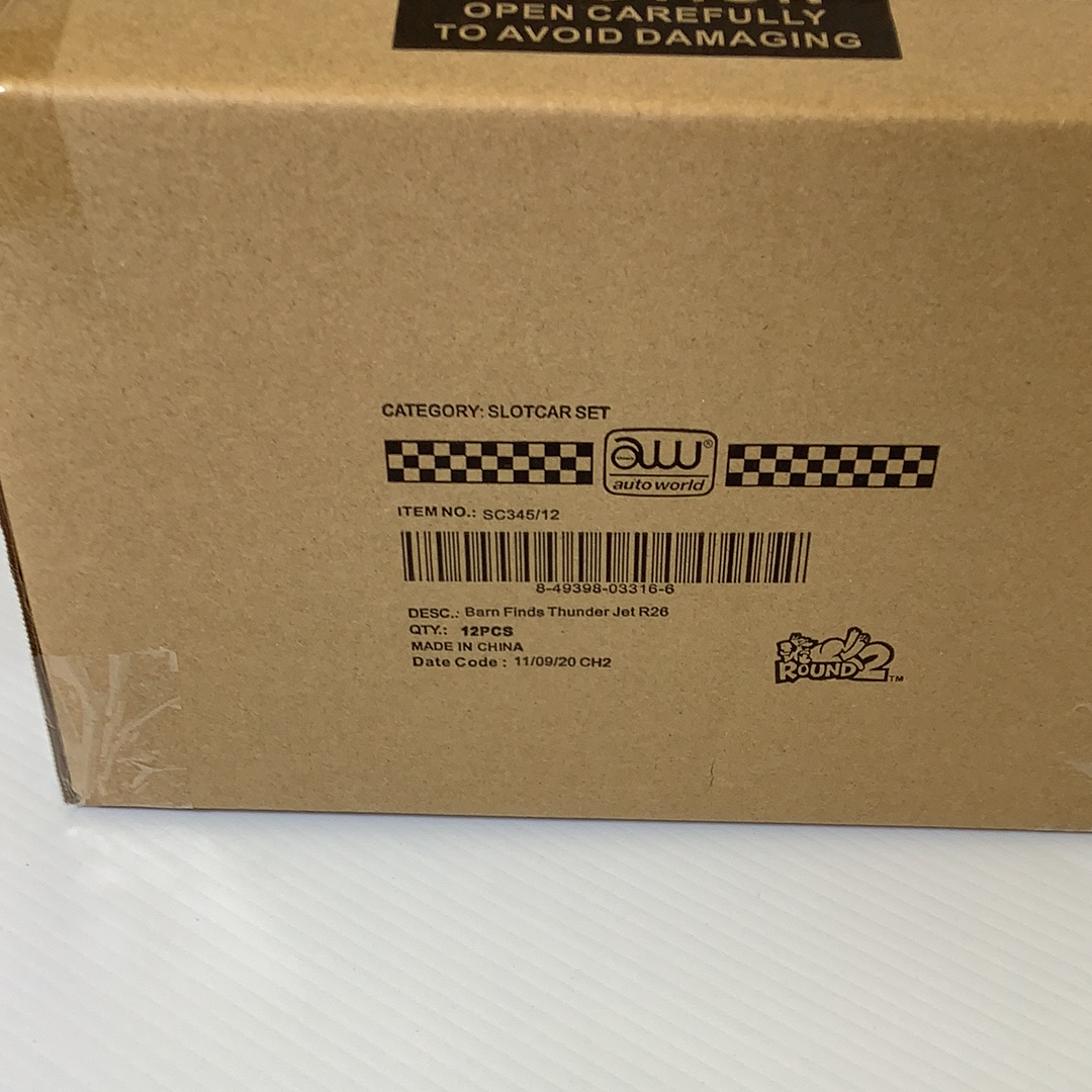 Toy car set box for Barn Finds Thunderjet, 6 cars for SC345