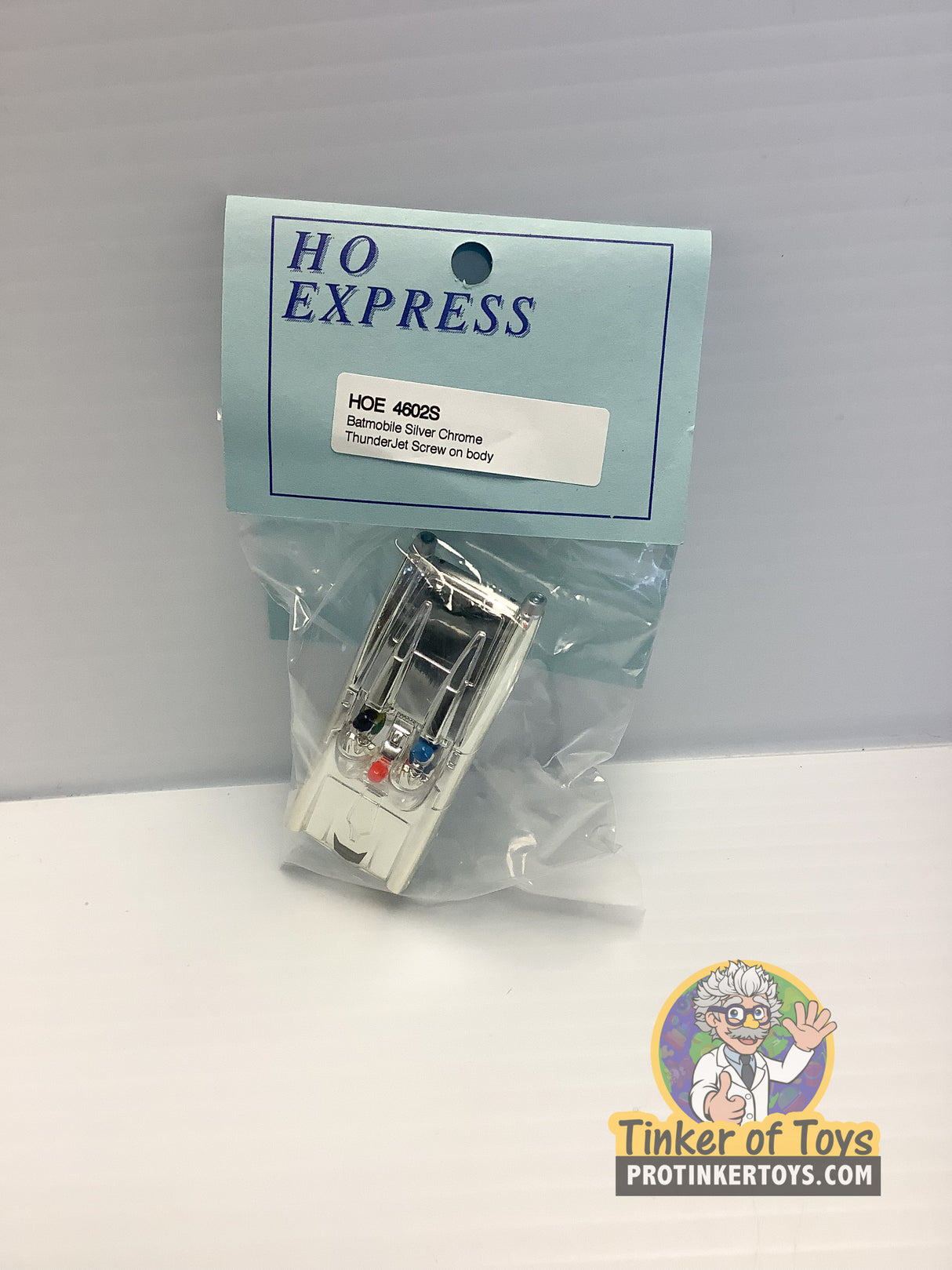 Silver chrome batmobile screw accessory for model cars for HO Express 4602S