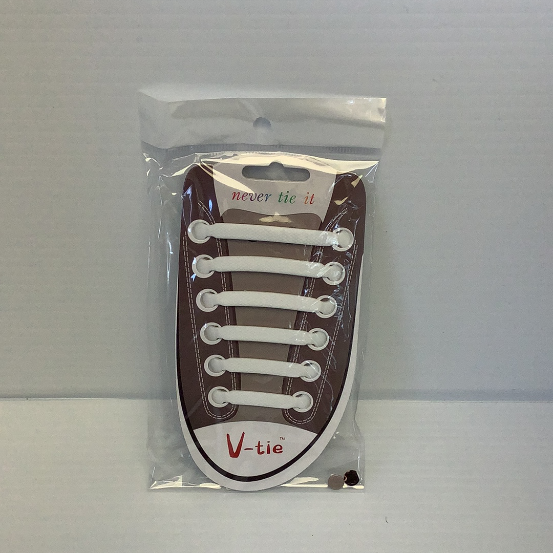 6PCS Silicone Color With Lines Shoe Lace | 87539GL | BVP-BVP-white-ProTinkerToys