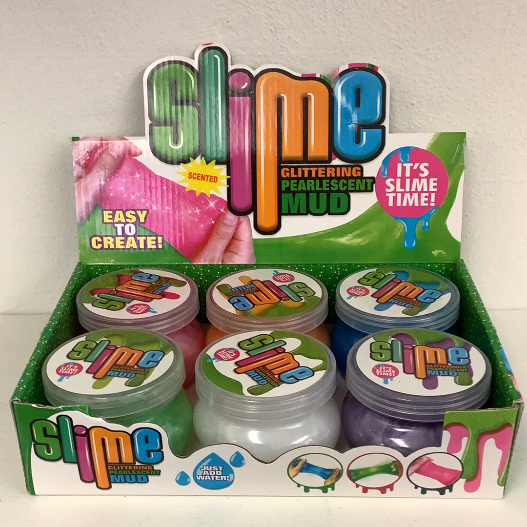 Assortment of tubs of glitter scented putty for play for IMEX-Toys 88134NV