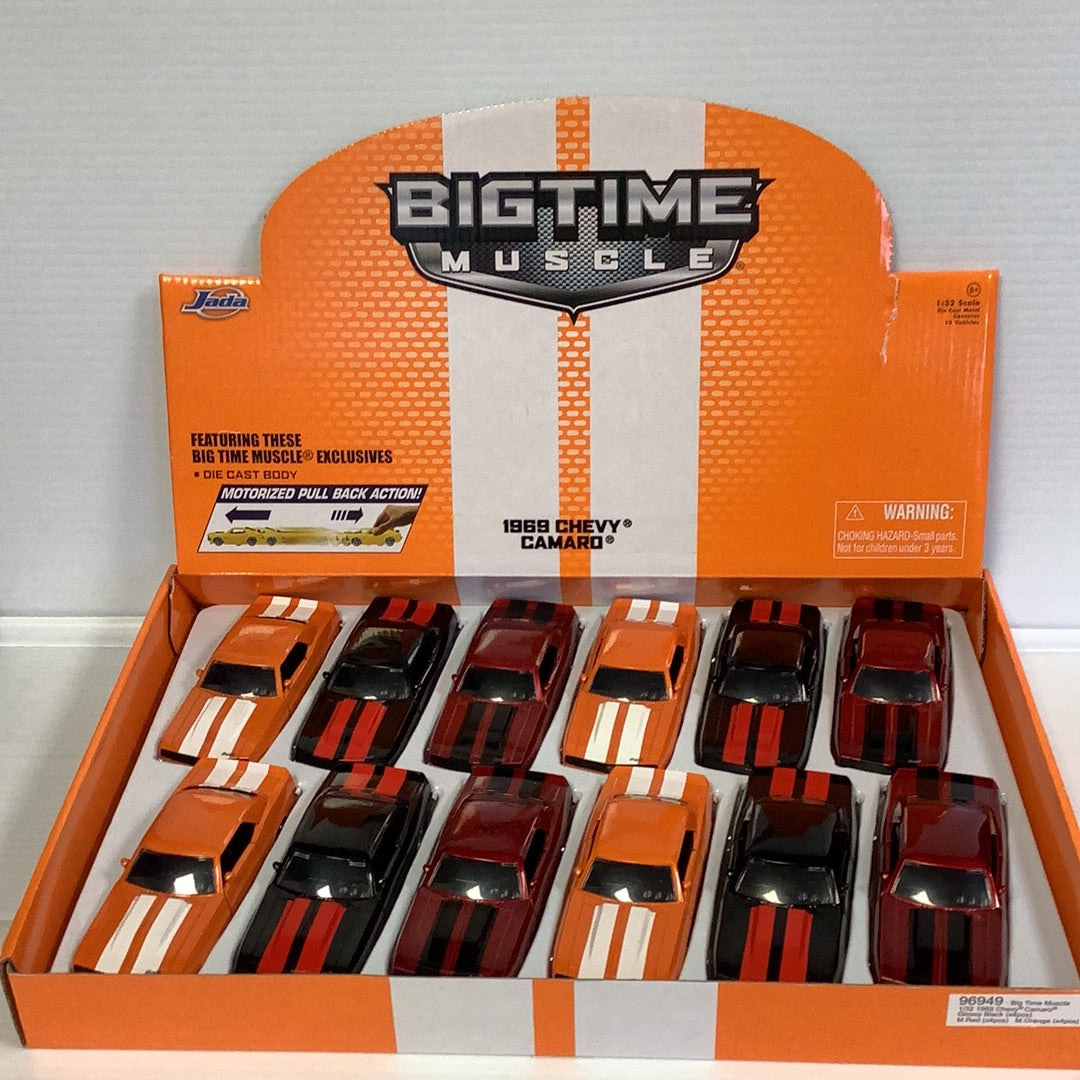 Die-cast cars in a box featuring a 1969 Chevy Camaro for Jada 96949