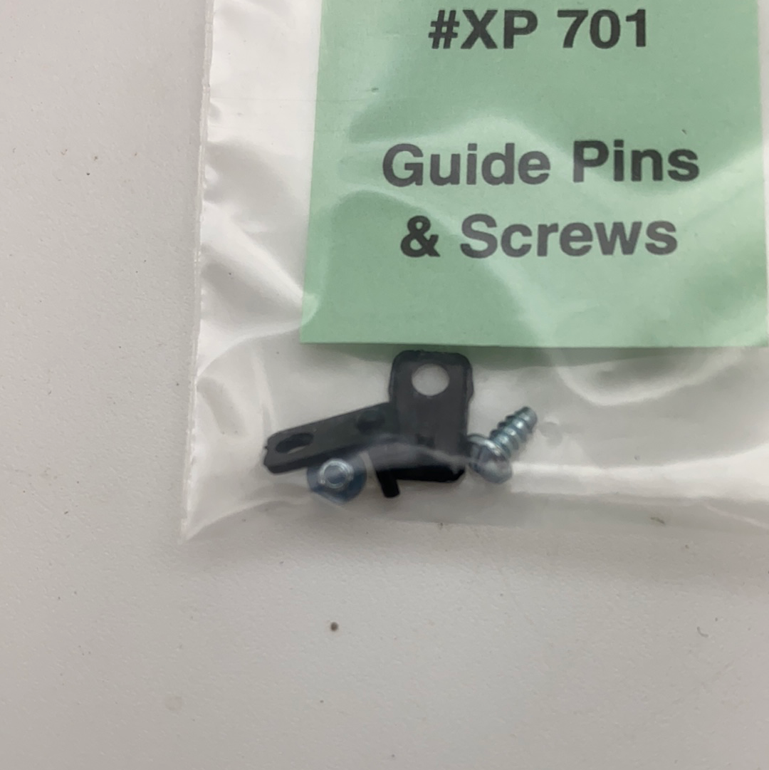 Small metal guide pins and screws packaged for model assembly for Model Motoring (Lock and Joiner Aurora) XP 701