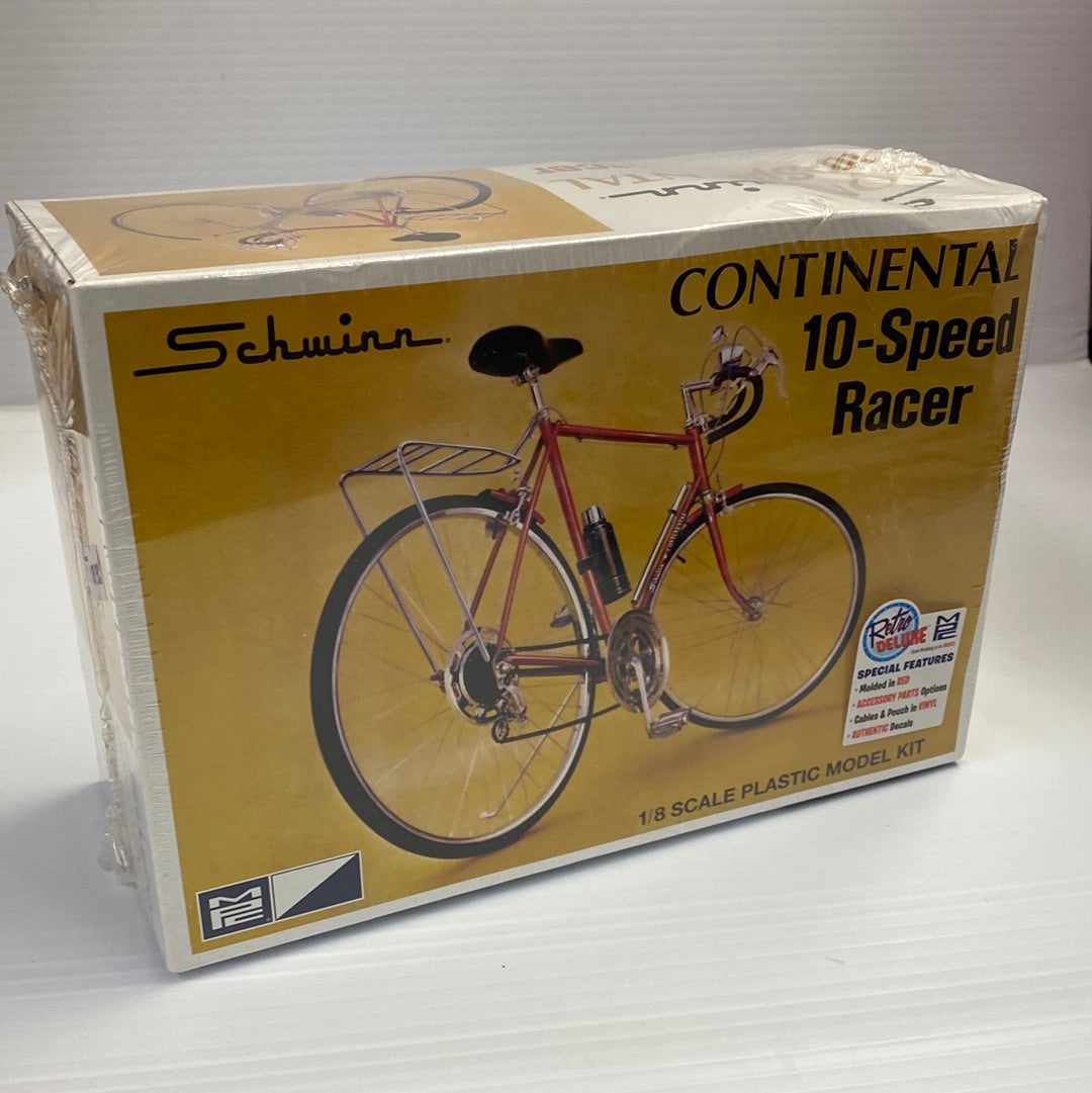 Model kit box for Schwinn Continental 10-Speed Racer bicycle for MPC Models MPC915, package view, product view 1