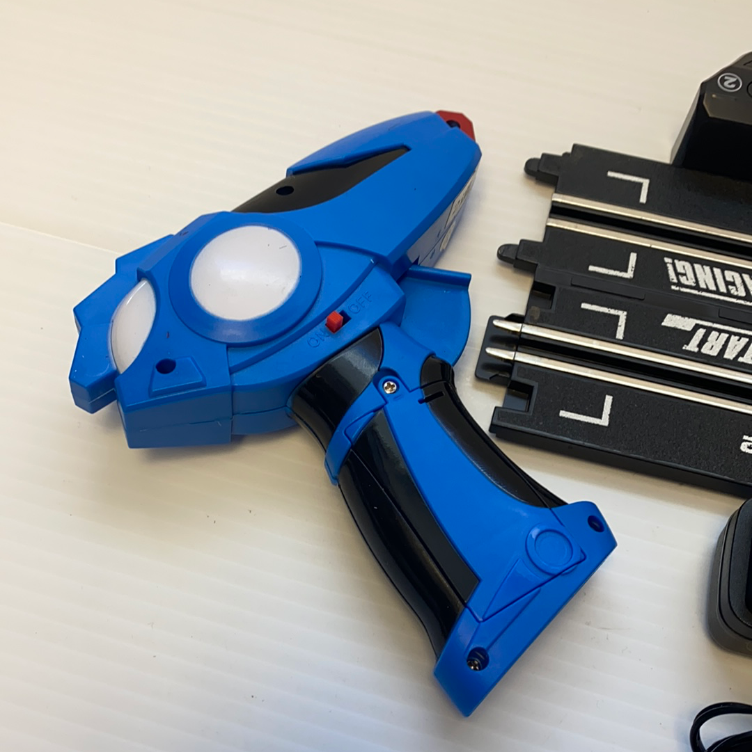 Blue wireless lighting unit with attached black accessory strips for Johnny Lighting JL2001