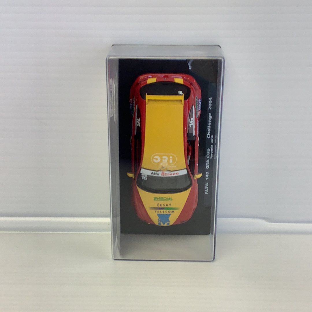 Slot car model of an Alfa 147 GTA Cup Challenge 2004 race car for Fly Car 88197