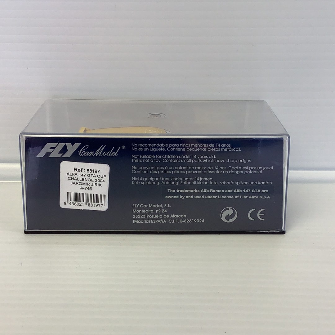 Model car box for Alfa 147 GTA Cup Challenge 2004 for Fly Car 88197