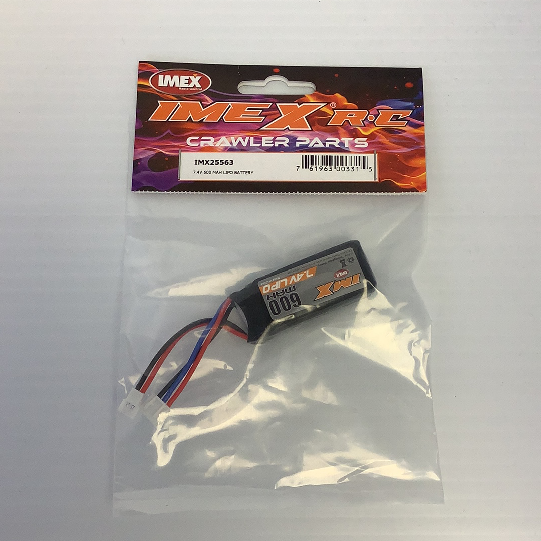 Crawler Parts | IMX(25510-25911) | Imex R.C.-IMEX-7.4V 600 MAH LIPO Battery | 25563 | IMX-ProTinkerToys