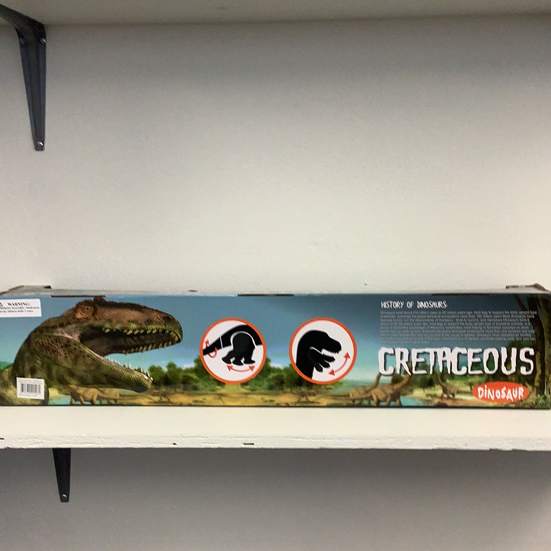 Dinosaur articulated set box showing T-Rex and other prehistoric life for IMEX Model Company IMX49010