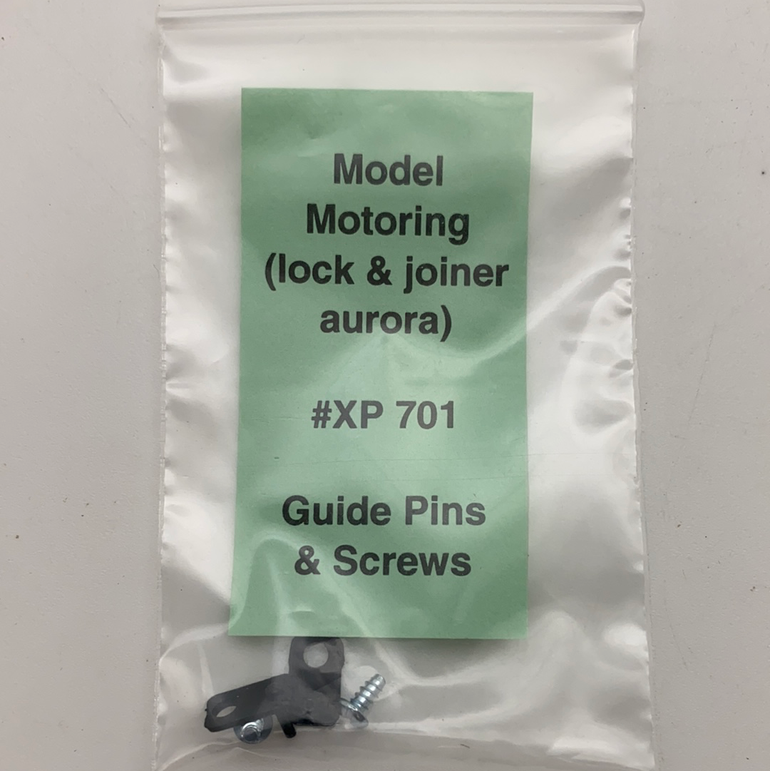 Model train guide pins and screws kit, part number XP 701 for Model Motoring (Lock and Joiner Aurora)
