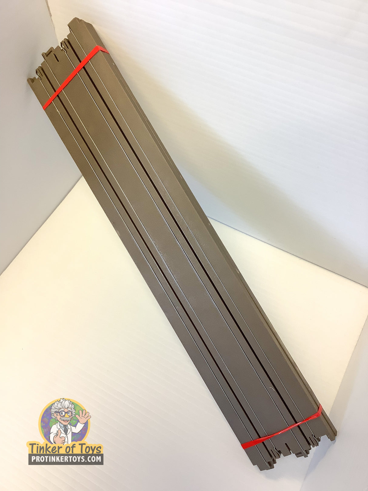 Auto World 15" Traxessories Straight Track BULK | 00171BULK | Auto World-Auto World-Dirt - 2 Pack-ProTinkerToys