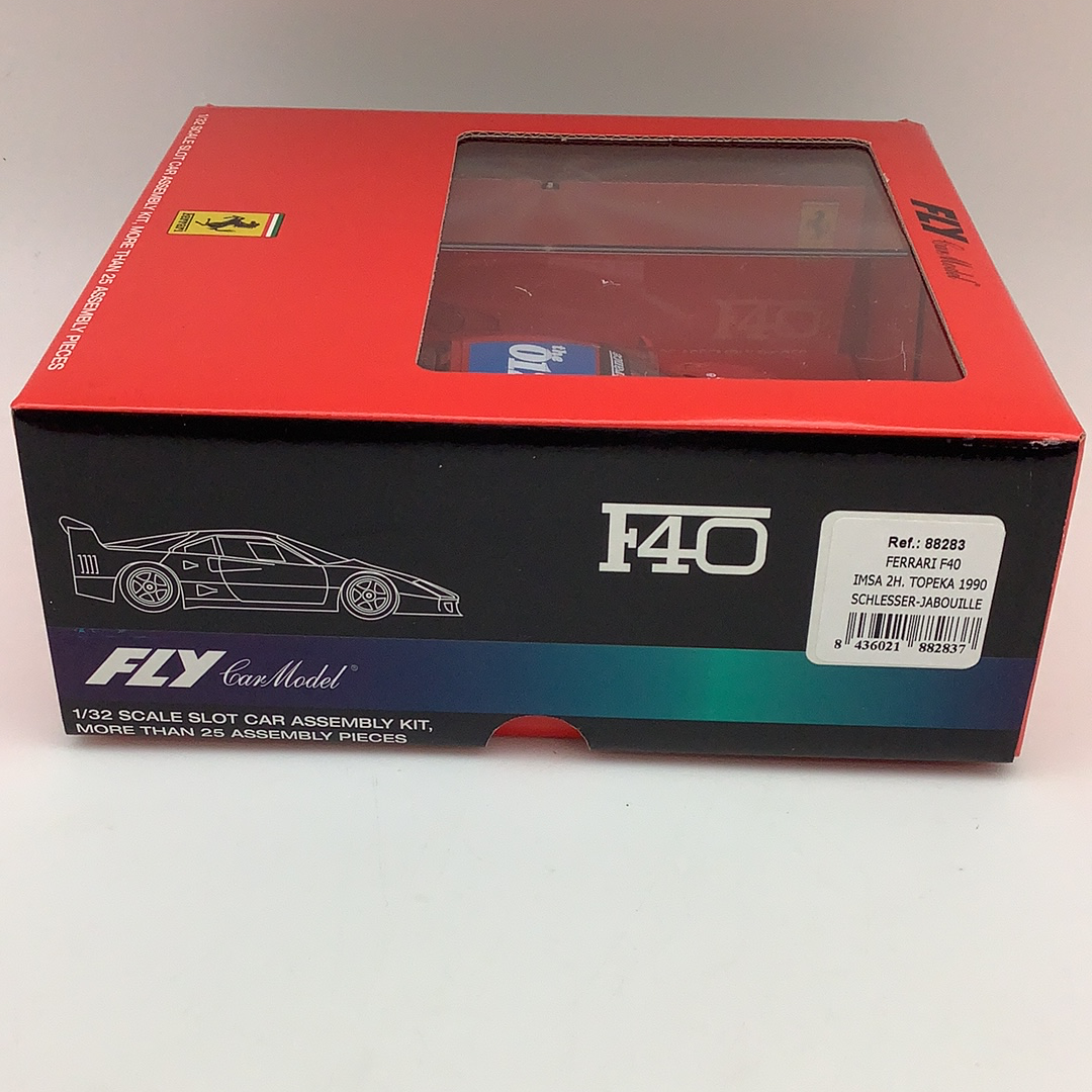Model kit box for 1/32 scale Ferrari F40 IMSA 2H race car for Fly Car 88283