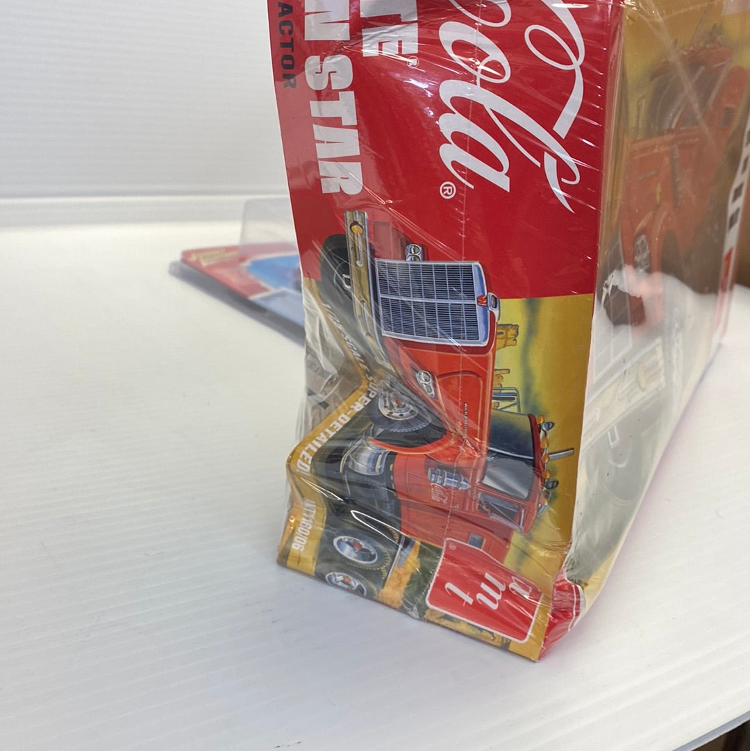 Model kit box for a Western Star semi tractor with Coca-Cola theme for Round2 AMT1160