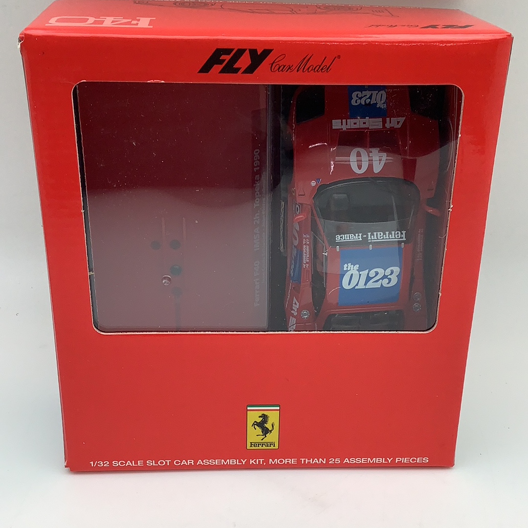 Red box for 1/32 scale Ferrari F40 IMSA 2H slot car assembly kit for Fly Car 88283