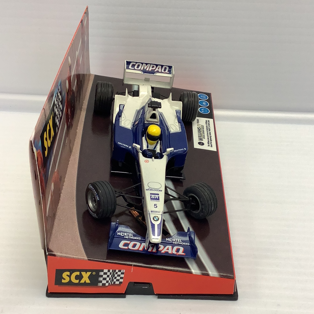 Williams F-1 race car model in its box for SCX Analog 1/32 60950