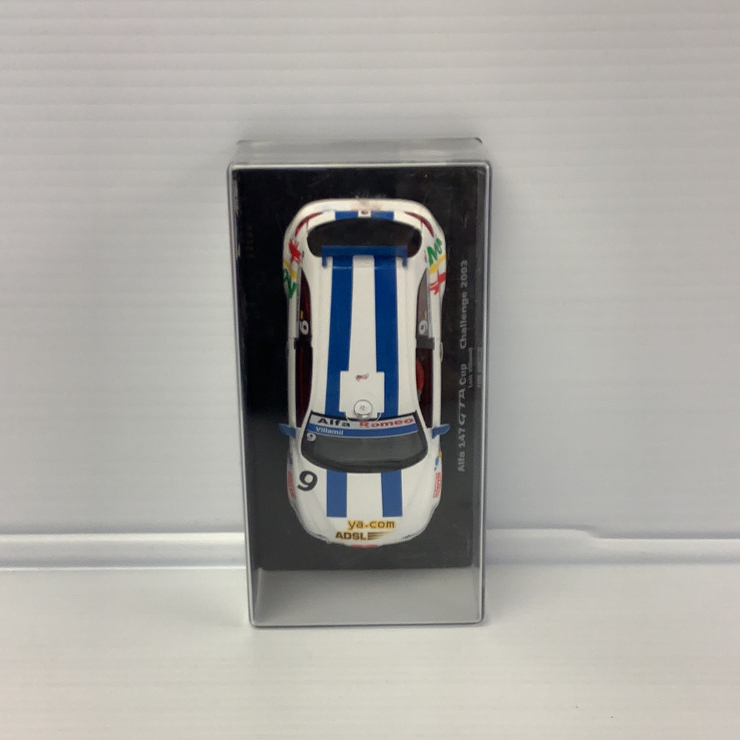 Slot car of an Alfa 147 GTA Cup Challenge 2003 race car for Fly Car 88082