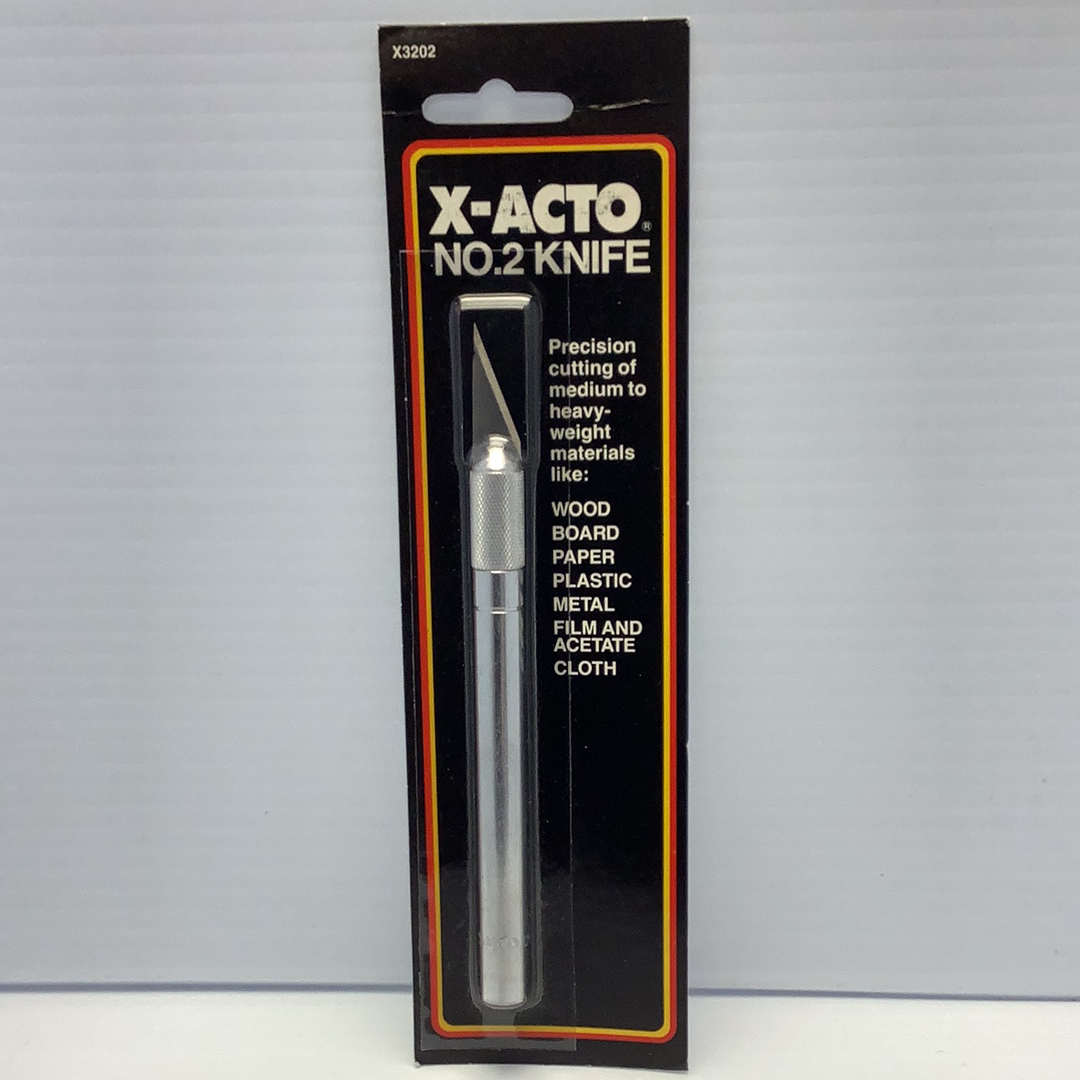 Boxed No. 2 knife for precision cutting of various materials for X-ACTO X3202