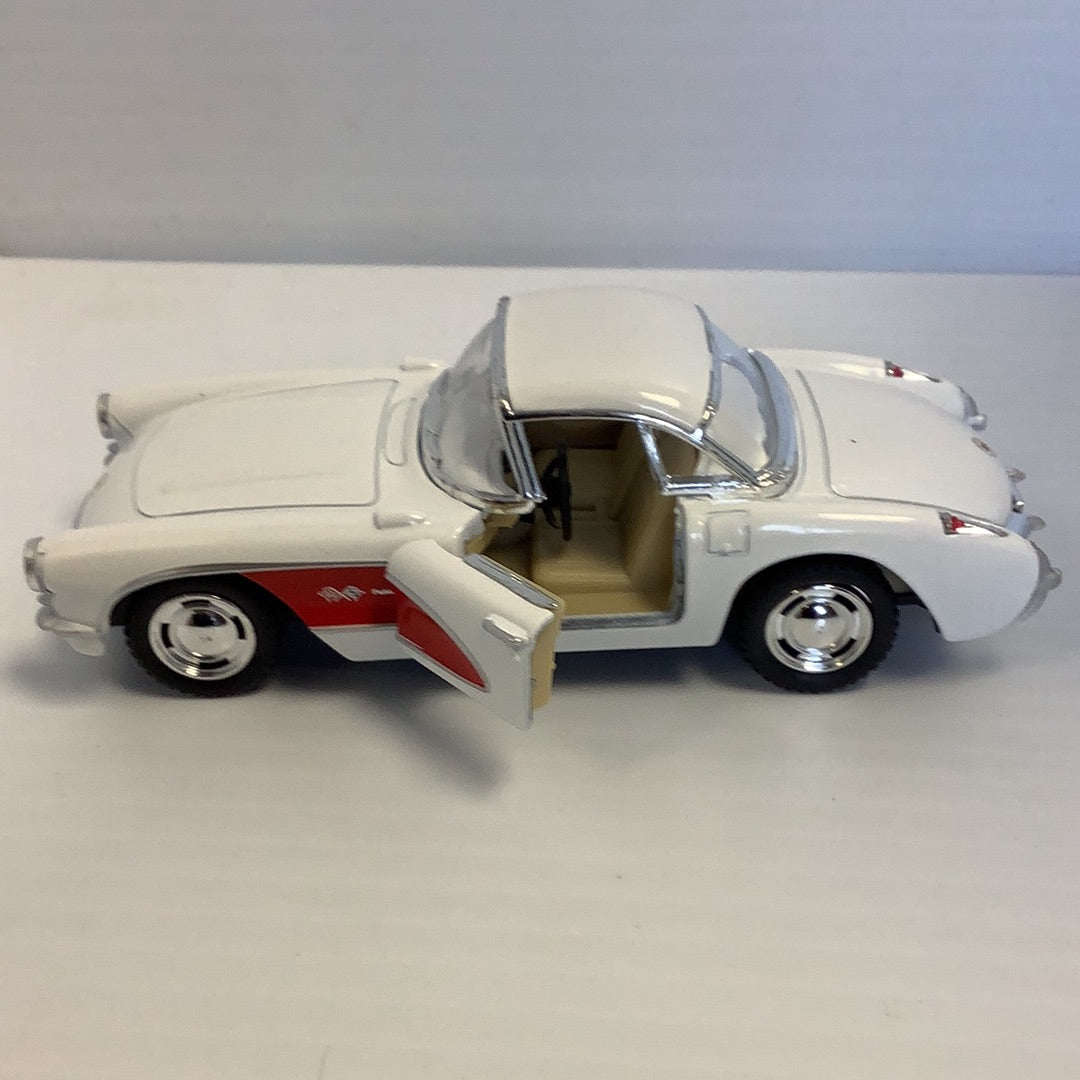 1957 Chevrolet Corvette | 5316D | Kinsmart-Toy Wonders-White-ProTinkerToys
