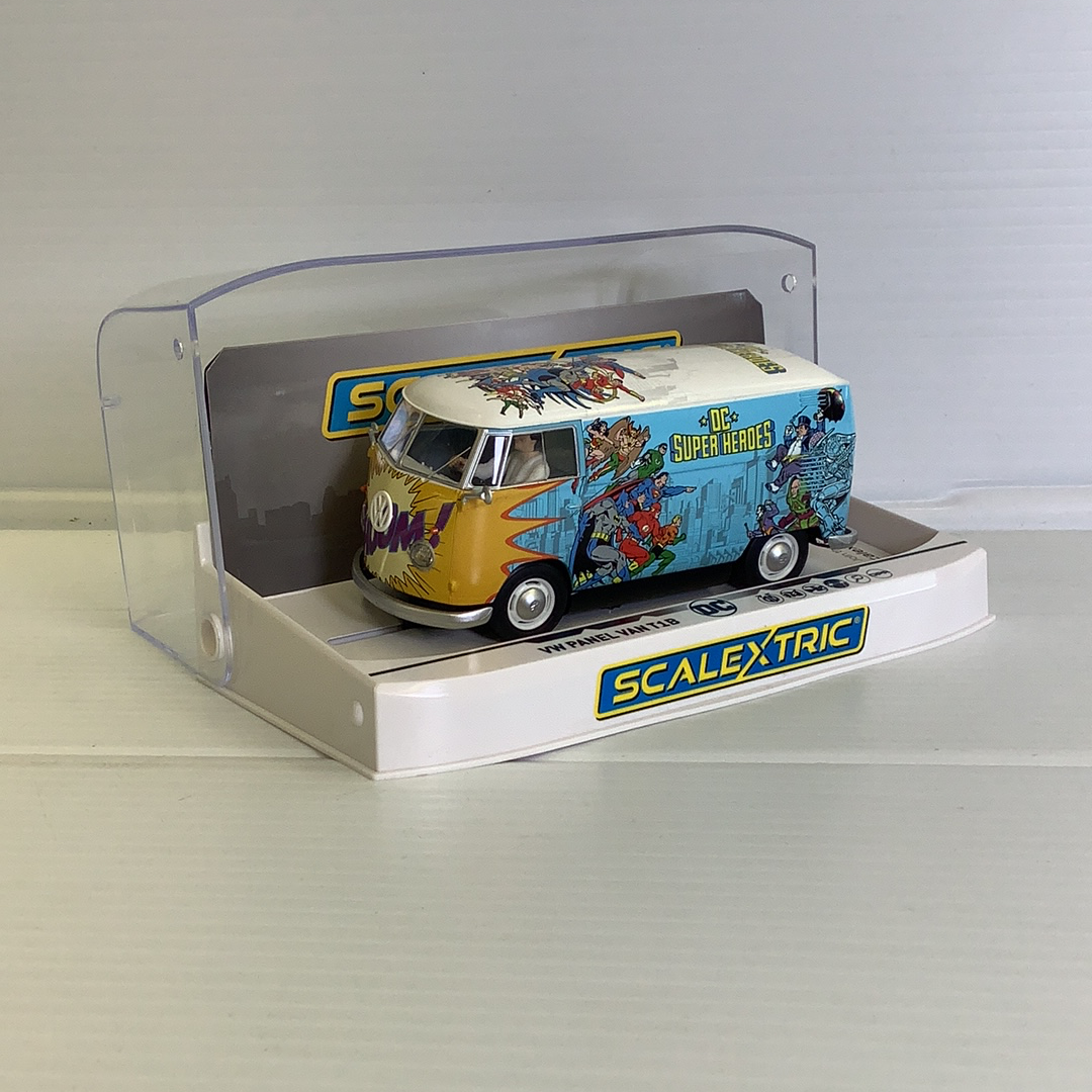 VW panel van decorated with DC Comics superheroes for Scalextric C3933