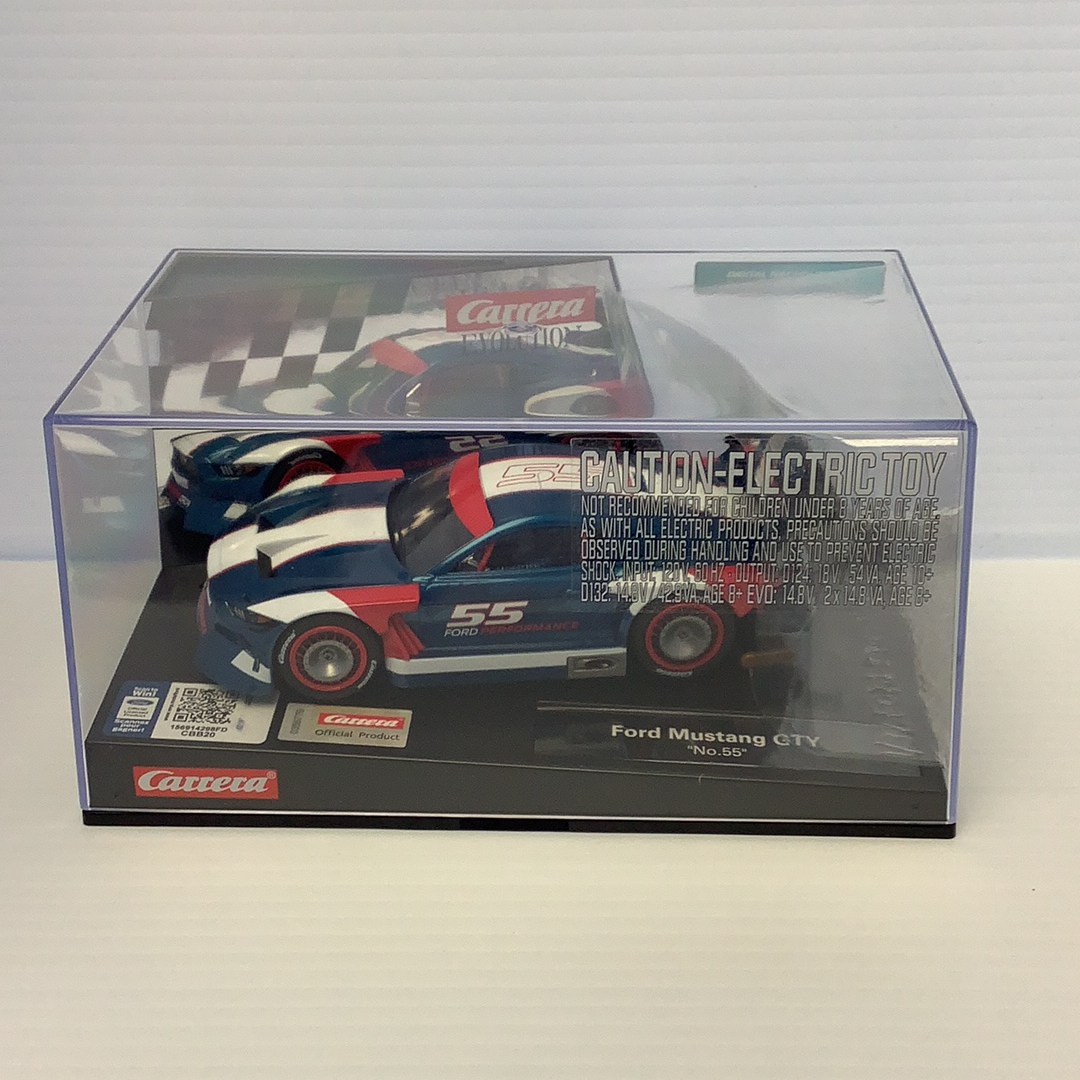 Carrera Ford Mustang GTY race car toy in its box for Carrera Evolution 27637