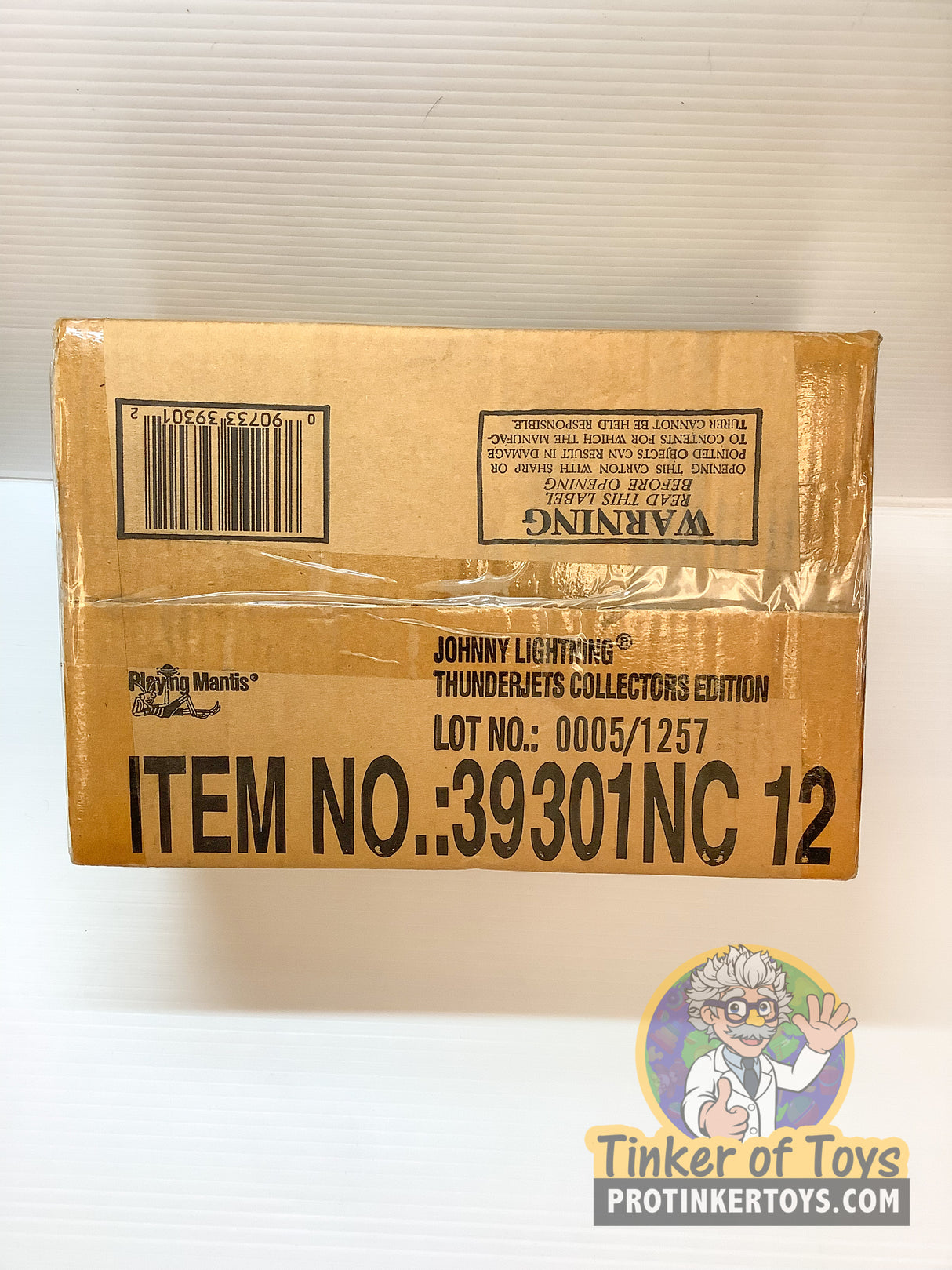 Cardboard box for 12 pull-back Thunderjets cars, item number 39301NC 12