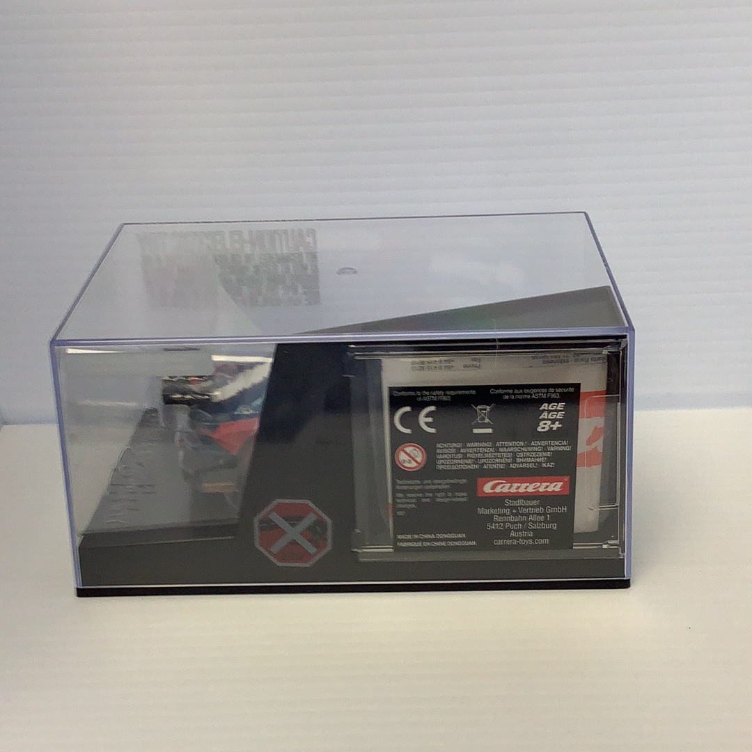 Display box for a model car, showing Ford Mustang GTY No.55 for Carrera Evolution 27637