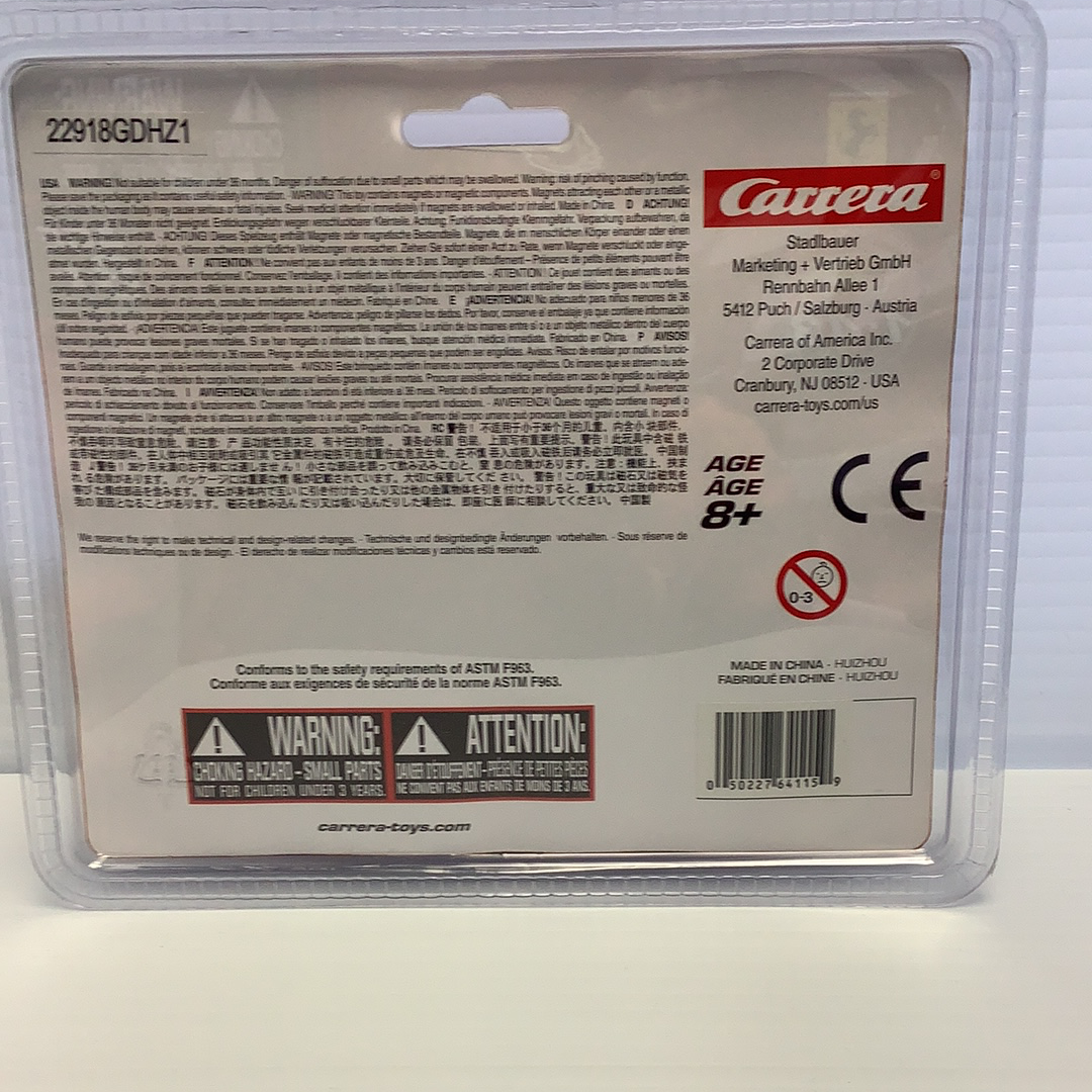 Carrera toy car packaging showing Ferrari 488 GT3 model for Carrera Go 20064115