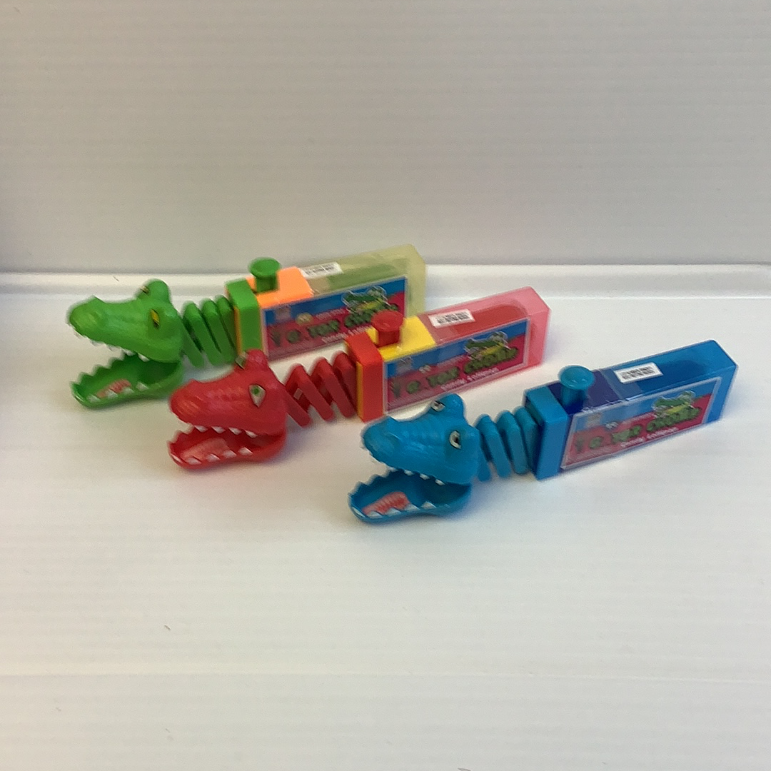 Assortment of colorful, gummy alligator-shaped candies for Nassau Candy 31617
