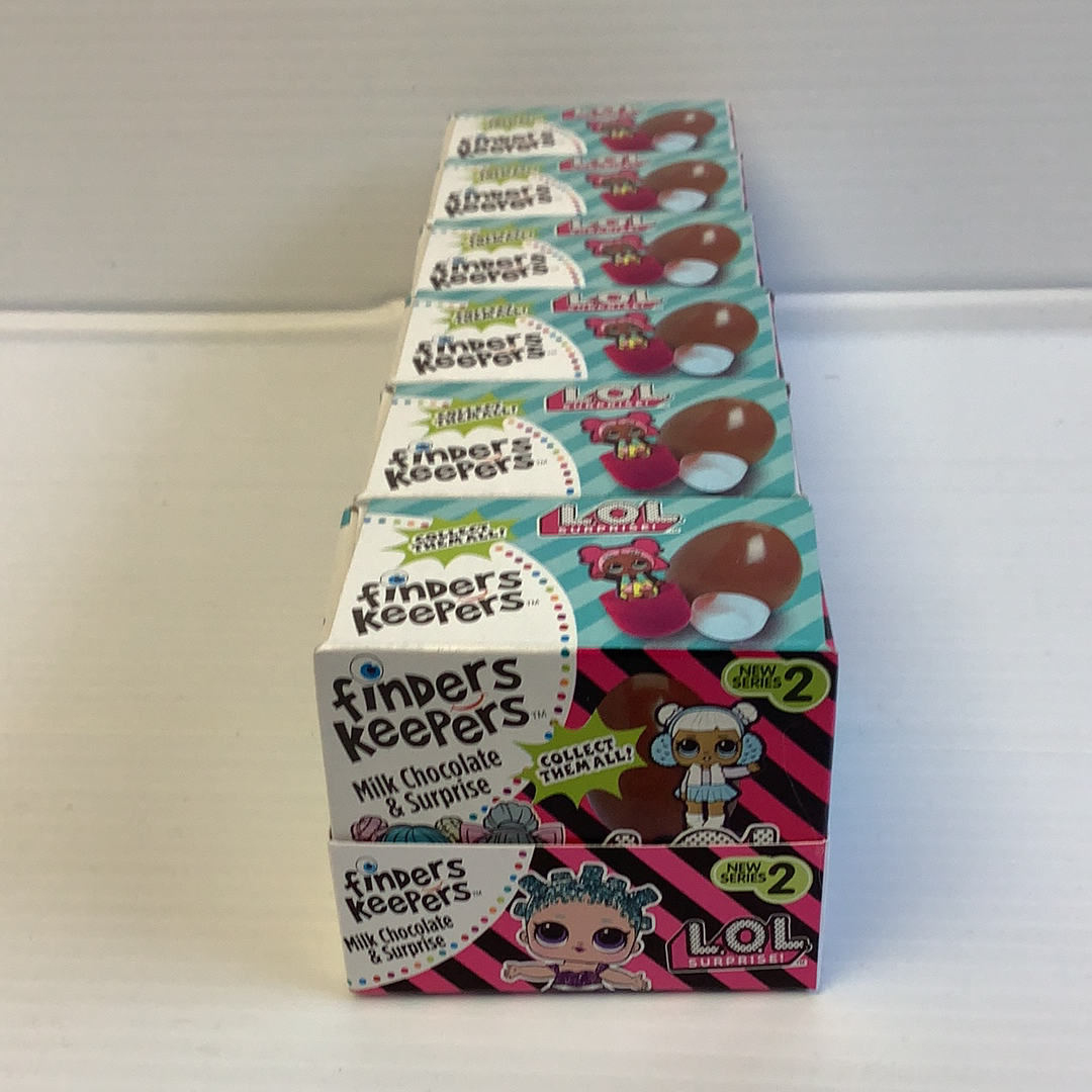 Box of LOL Surprise Finders Keepers milk chocolate candy for Nassau Candy 40641