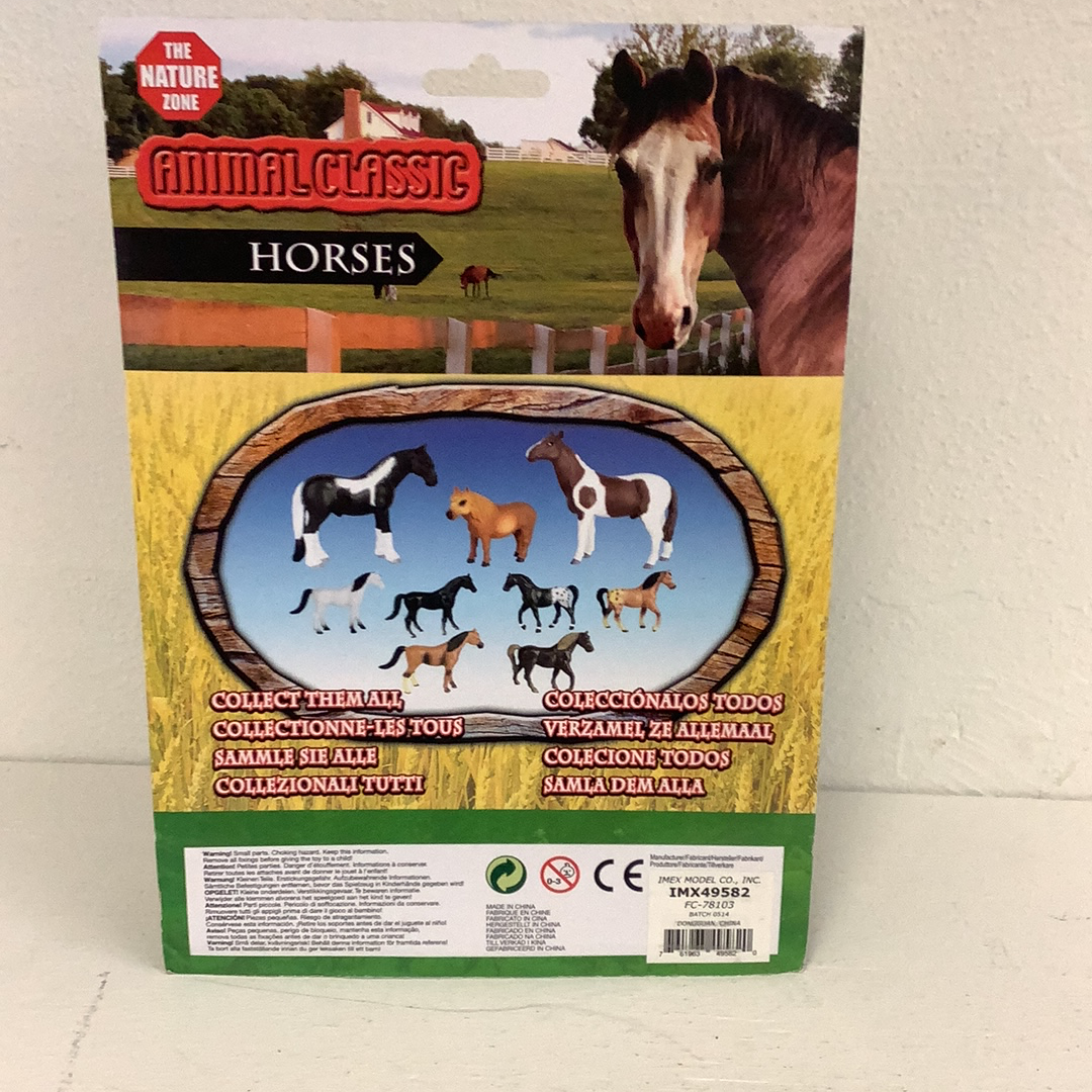 Assortment of small horse figures for collecting for The Nature Zone IMX49582