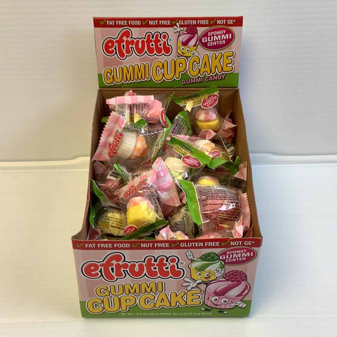 Assortment of gummy cupcakes in a box for Nassau Candy 38392