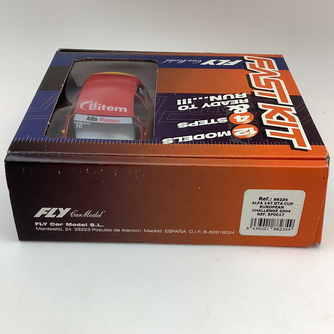 Model car box for Alfa 147 GTA Cup European Challenge 2004 for Fly Car 88234