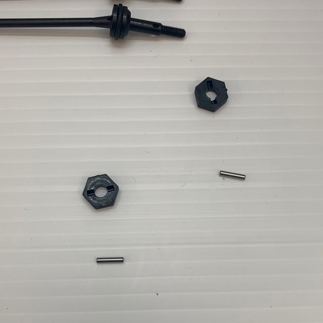 Assortment of small metal and plastic hardware components for parts list for IMX18468
