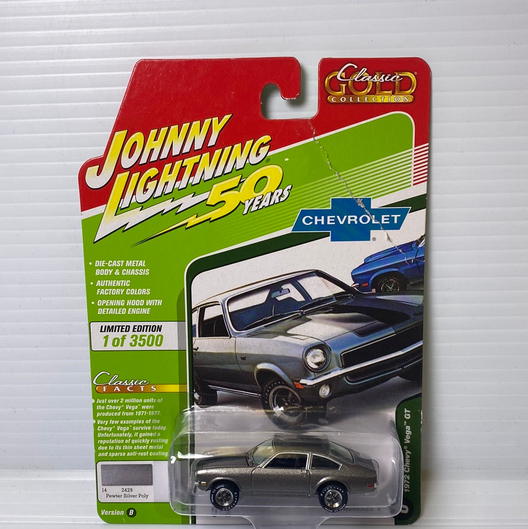 Die-cast model car set in packaging, featuring classic Chevrolet models for Johnny Lightning Die Cast JLCG019