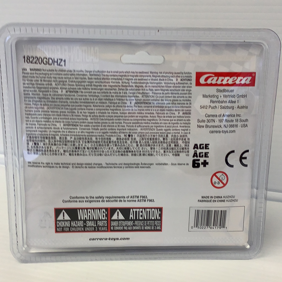 Toy car packaging showing a Ferrari 488 GTE model for Carrera Go 20064179