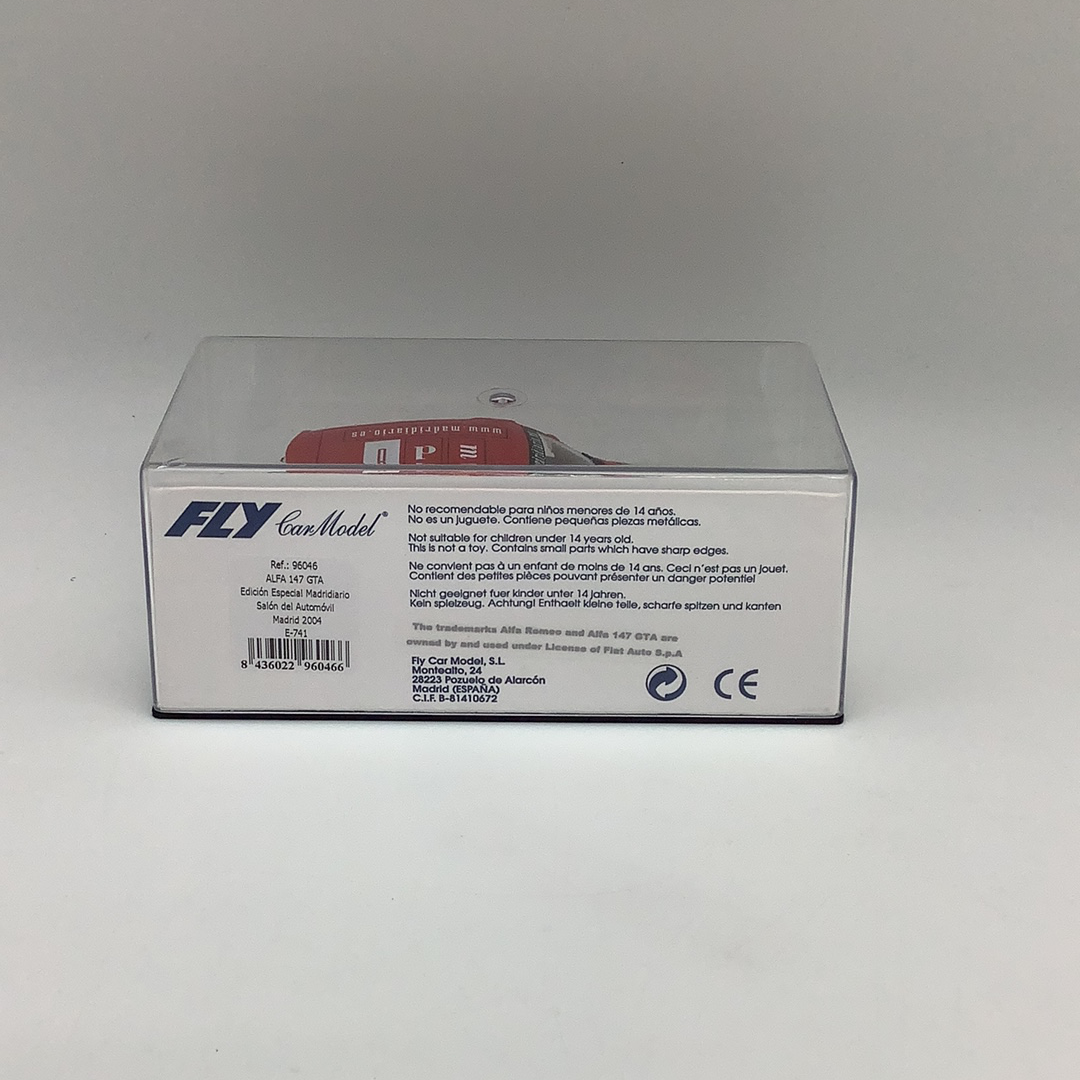 Model car box for Alfa 147 GTA, special edition, 2004 for Fly Car 96046