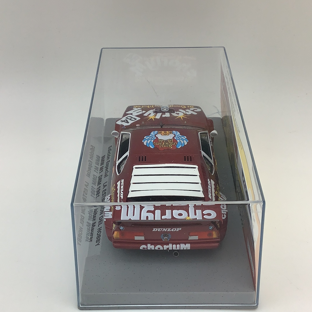 Slot car in clear case: BMW M1 replica for Fly Car 99086